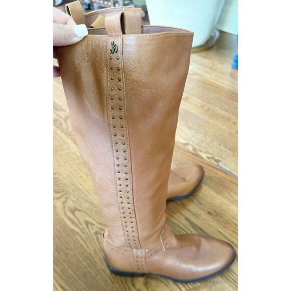 Sam Edelman Prina Whiskey Leather Riding Boots sz(7) - Picture 7 of 12